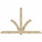 Ekena Millwork Redmond Rough Sawn Timber Gable Bracket, Douglas Fir, 108"W x 68"H x 6"D x 6"F, 15/12 Pitch GBW108X68X0606RED00RDF - alternate 1